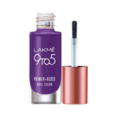 Lakme 9 To 5 Primer + Gloss Nail Colour - Purple Magic - 6ml